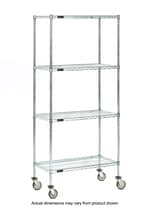 Fisherbrand™ 4-Shelf Mobile Wire Shelving Unit